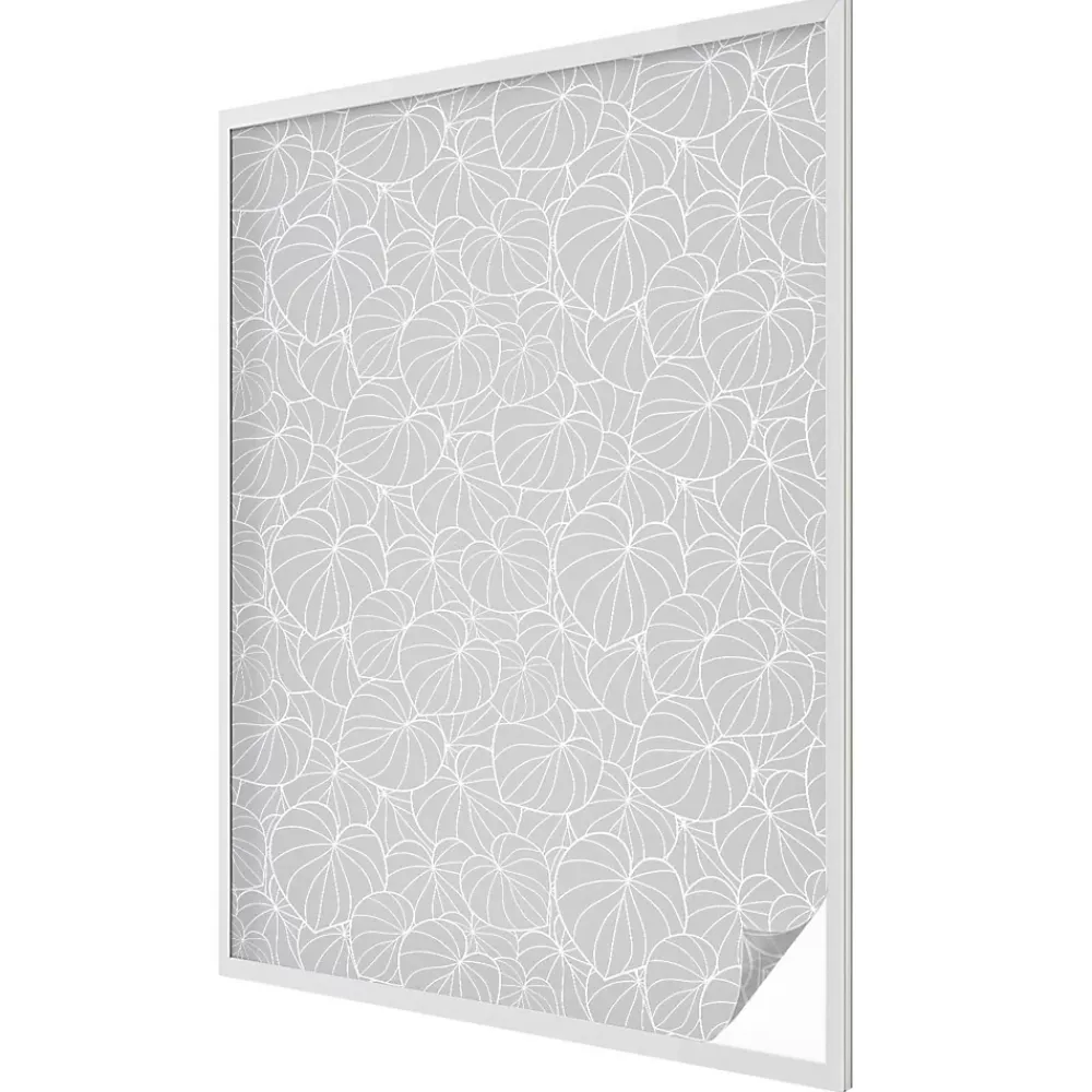 Wallfluent Film Occultant Pour Vitrage<Film dépoli blanc adhésif 100x146 cm décoratif vitrail Élégance Feuillue 1 rol.