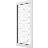 Wallfluent Film dépoli blanc adhésif 50x146 cm d'Intimité pour Fenêtre Rayures Losanges Violets 1 rol.- Film Occultant Pour Vitrage