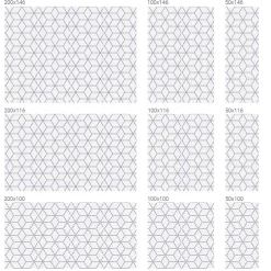 Wallfluent Film dépoli blanc adhésif 50x146 cm d'Intimité pour Fenêtre Rayures Losanges Violets 1 rol.- Film Occultant Pour Vitrage