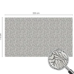 Wallfluent Film dépoli blanc adhésif 200x116 cm décoratif vitrail Feuilles Fleurs 1 rol.- Film Occultant Pour Vitrage
