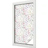 Wallfluent Film dépoli blanc adhésif 50x100 cm d'Intimité pour Fenêtre Rayures Prairie Fleurie 1 rol.- Film Occultant Pour Vitrage