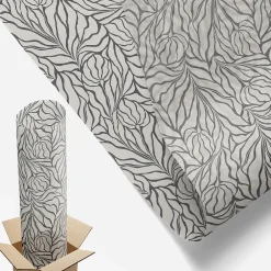 Wallfluent Film Occultant Pour Vitrage<Film dépoli blanc adhésif 100x116 cm décoratif vitrail Feuilles Fleurs 1 rol.