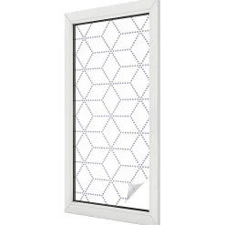 Wallfluent Film Occultant Pour Vitrage<Film dépoli blanc adhésif 50x116 cm d'Intimité pour Fenêtre Rayures Losanges Violets 1 rol.