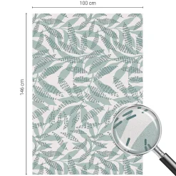 Wallfluent Film Occultant Pour Vitrage<Film dépoli blanc adhésif 100x146 cm de protection d'intimité Feuilles Vertes 1 rol.