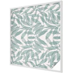 Wallfluent Film dépoli blanc adhésif 100x116 cm de protection d'intimité Feuilles Vertes 1 rol.- Film Occultant Pour Vitrage