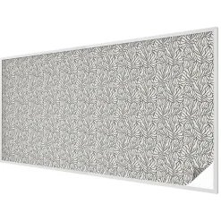 Wallfluent Film dépoli blanc adhésif 200x100 cm décoratif vitrail Feuilles Fleurs 1 rol.- Film Occultant Pour Vitrage