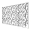 Wallfluent Film dépoli blanc adhésif 200x146 cm Protège efficacement l'intimité Feuilles Tropicales 1 rol.- Film Occultant Pour Vitrage