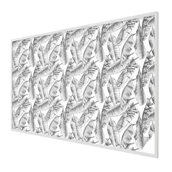 Wallfluent Film dépoli blanc adhésif 200x146 cm Protège efficacement l'intimité Feuilles Tropicales 1 rol.- Film Occultant Pour Vitrage
