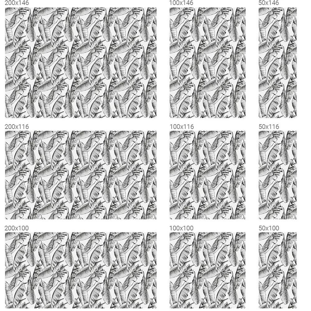 Wallfluent Film dépoli blanc adhésif 200x146 cm Protège efficacement l'intimité Feuilles Tropicales 1 rol.- Film Occultant Pour Vitrage