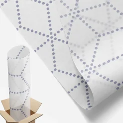 Wallfluent Film Occultant Pour Vitrage<Film dépoli blanc adhésif 200x146 cm d'Intimité pour Fenêtre Rayures Losanges Violets 1 rol.