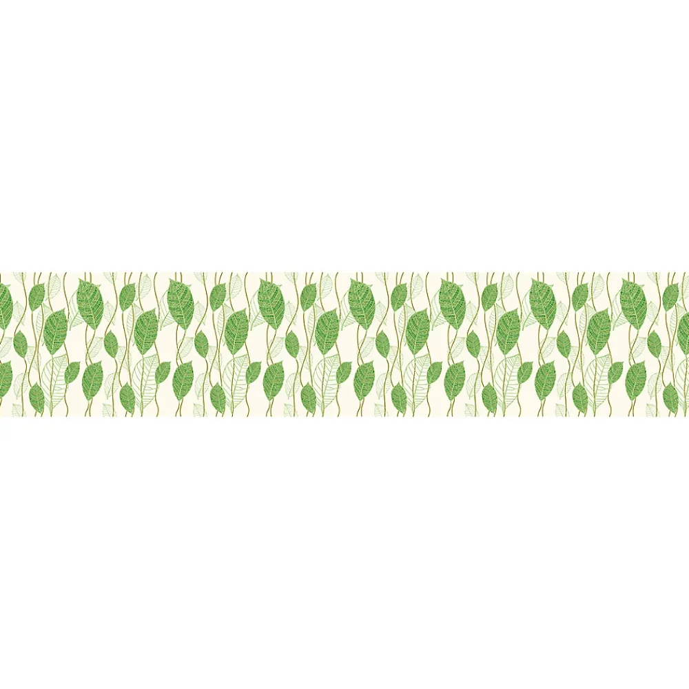 Ambiance Sticker Film Fenêtre Anti Regard Occultant - FEUILLES VERTES XL - Stickers pour Vitres & Porte de Douche - 40X200cm- Film Occultant Pour Vitrage