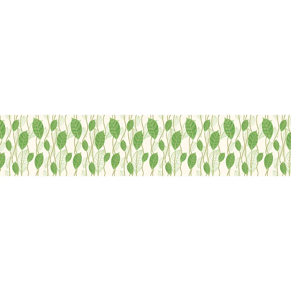 Ambiance Sticker Film Fenêtre Anti Regard Occultant - FEUILLES VERTES XL - Stickers pour Vitres & Porte de Douche - 40X200cm- Film Occultant Pour Vitrage