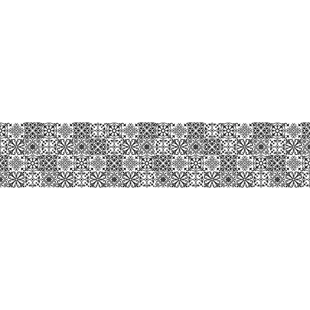 Ambiance Sticker Film Occultant Pour Vitrage<Film Fenêtre Anti Regard Occultant - AZULEJOS NOIR - Stickers pour Vitres & Porte de Douche - 40X200cm