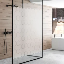 Ambiance Sticker Film Occultant Pour Vitrage<Film Fenêtre Anti Regard Occultant - HEXAGONES - Stickers pour Vitre & Porte de Douche - 50 x 90 cm -50 stickers hexagones 10x9 cm