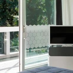 Ambiance Sticker Film Occultant Pour Vitrage<Film Fenêtre Anti Regard Occultant - HEXAGONES - Stickers pour Vitre & Porte de Douche - 50 x 90 cm -50 stickers hexagones 10x9 cm