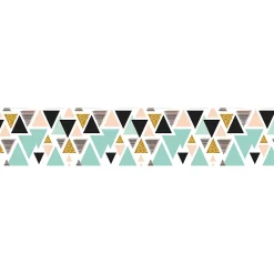 Ambiance Sticker Film Fenêtre Anti Regard Occultant - TRIANGLES SCANDINAVES XL - Stickers pour Vitres & Porte de Douche - 40X200cm- Film Occultant Pour Vitrage
