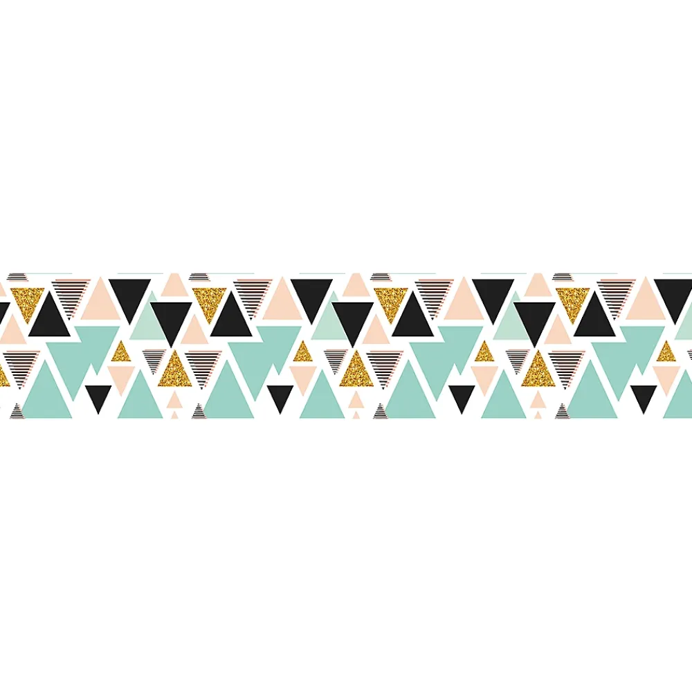 Ambiance Sticker Film Fenêtre Anti Regard Occultant - TRIANGLES SCANDINAVES XL - Stickers pour Vitres & Porte de Douche - 40X200cm- Film Occultant Pour Vitrage
