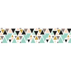 Ambiance Sticker Film Fenêtre Anti Regard Occultant - TRIANGLES SCANDINAVES XL - Stickers pour Vitres & Porte de Douche - 40X200cm- Film Occultant Pour Vitrage