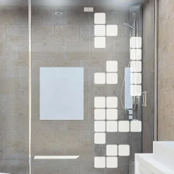 Ambiance Sticker Film Occultant Pour Vitrage<Film Fenêtre Anti Regard Occultant - JEUX DE CUBES - Stickers Autocollant Brise-Vue pour Vitre & Porte de Douche - 150x45cm