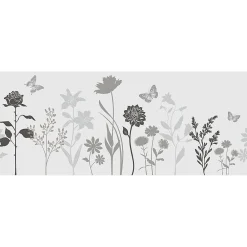 Ambiance Sticker Film Fenêtre Anti Regard Occultant - FLEURS CHAMPÊTRE - Stickers pour Vitres & Porte de Douche - 40x100cm- Film Occultant Pour Vitrage