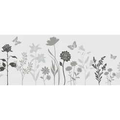Ambiance Sticker Film Fenêtre Anti Regard Occultant - FLEURS CHAMPÊTRE - Stickers pour Vitres & Porte de Douche - 40x100cm- Film Occultant Pour Vitrage