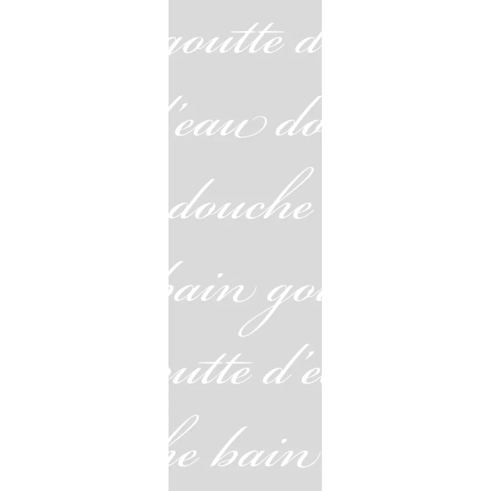 Ambiance Sticker Film Fenêtre Anti Regard Occultant - DOUCHE LITTÉRAIRE - Stickers Autocollant Brise-Vue pour Vitre & Porte de Douche - 185x55cm- Film Occultant Pour Vitrage