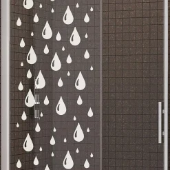 Ambiance Sticker Film Occultant Pour Vitrage<Film Fenêtre Anti Regard Occultant - DOUCE PLUIE - Stickers Autocollant Brise-Vue pour Vitre & Porte de Douche - 150x45cm