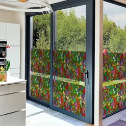 Ambiance Sticker Film Occultant Pour Vitrage<Film Fenêtre Anti Regard Occultant - VITRAIL MULTICOLOR - Stickers pour Vitres & Porte de Douche - 40x200cm