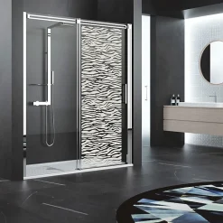 Ambiance Sticker Film Fenêtre Anti Regard Occultant - MOTIF PEAU DE TIGRE - Stickers Autocollant Brise-Vue pour Vitre & Porte de Douche - 150x45cm- Film Occultant Pour Vitrage