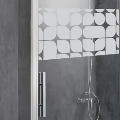 Ambiance Sticker Film Fenêtre Anti Regard Occultant - DESIGN - Stickers Autocollant Brise-Vue pour Vitre & Porte de Douche - 55x100cm- Film Occultant Pour Vitrage