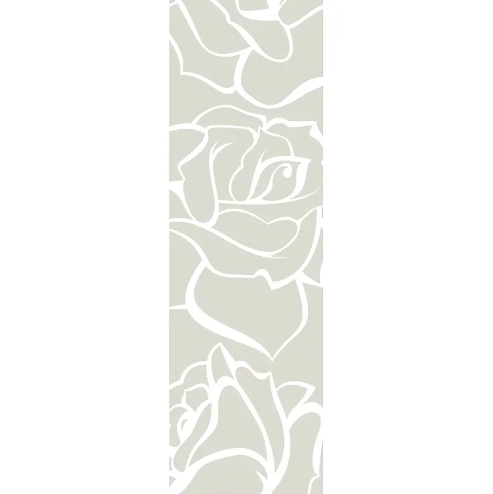 Ambiance Sticker Film Fenêtre Anti Regard Occultant - ROSES - Stickers Autocollant Brise-Vue pour Vitre & Porte de Douche - 185x55cm- Film Occultant Pour Vitrage