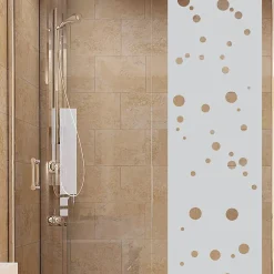 Ambiance Sticker Film Occultant Pour Vitrage<Film Fenêtre Anti Regard Occultant - PETITES BULLES - Stickers Autocollant Brise-Vue pour Vitre & Porte de Douche - 200X55cm