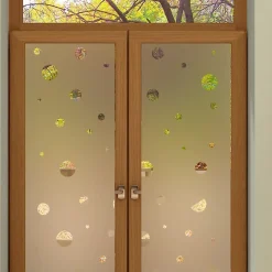 Ambiance Sticker Film Occultant Pour Vitrage<Film Fenêtre Anti Regard Occultant - PETITES BULLES - Stickers Autocollant Brise-Vue pour Vitre & Porte de Douche - 110x55cm