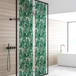 Ambiance Sticker Film Occultant Pour Vitrage<Film Fenêtre Anti Regard Occultant - FEUILLES DE PALMIER - Stickers pour Vitres & Porte de Douche - 40x200cm