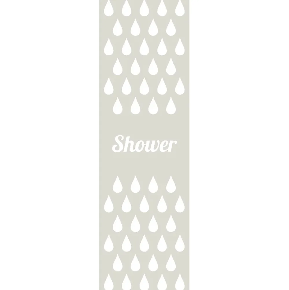 Ambiance Sticker Film Fenêtre Anti Regard Occultant - SHOWER - Stickers Autocollant Brise-Vue pour Vitre & Porte de Douche - 120x35cm- Film Occultant Pour Vitrage