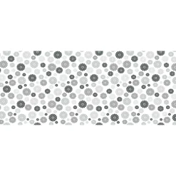 Ambiance Sticker Film Fenêtre Anti Regard Occultant - FLEURS NUANCES DE GRIS - Stickers pour Vitres & Porte de Douche - 40x100cm- Film Occultant Pour Vitrage