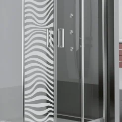 Ambiance Sticker Film Occultant Pour Vitrage<Film Fenêtre Anti Regard Occultant - ILLUSION OPTIQUE - Stickers Autocollant Brise-Vue pour Vitre & Porte de Douche - 55x185cm