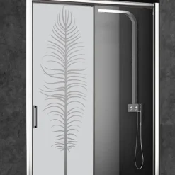 Ambiance Sticker Film Fenêtre Anti Regard Occultant - PLUME - Stickers Autocollant Brise-Vue pour Vitre & Porte de Douche - 150x45cm- Film Occultant Pour Vitrage
