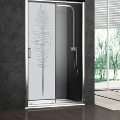 Ambiance Sticker Film Fenêtre Anti Regard Occultant - PLUME - Stickers Autocollant Brise-Vue pour Vitre & Porte de Douche - 150x45cm- Film Occultant Pour Vitrage