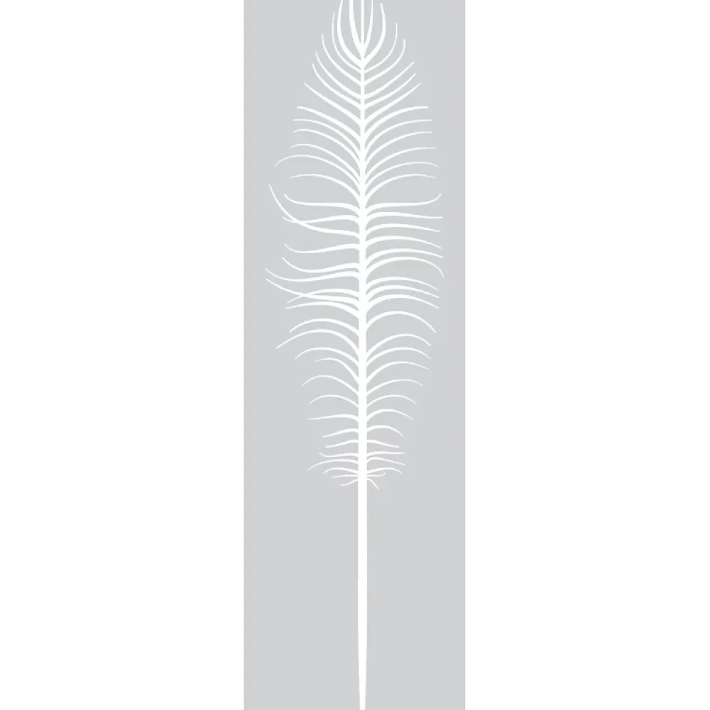 Ambiance Sticker Film Fenêtre Anti Regard Occultant - PLUME - Stickers Autocollant Brise-Vue pour Vitre & Porte de Douche - 150x45cm- Film Occultant Pour Vitrage