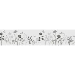 Ambiance Sticker Film Occultant Pour Vitrage<Film Fenêtre Anti Regard Occultant - FLEURS CHAMPÊTRE LONG - Stickers pour Vitres & Porte de Douche - 40X200cm