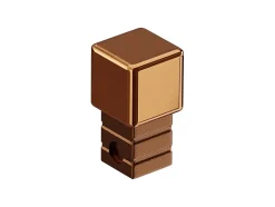 Ilcom Finition angulaire PQ en acier inoxydable pour profils Cuivre poli - 10 mm x 10 mm- Profilé Carrelage