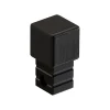 Ilcom Finition angulaire PQ en acier inoxydable pour profils Noir satiné - 0,8 mm x 0,8 mm- Profilé Carrelage