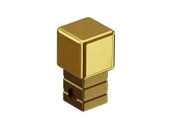 Ilcom Finition angulaire PQ en acier inoxydable pour profils Or poli - 0,8 mm x 0,8 mm- Profilé Carrelage
