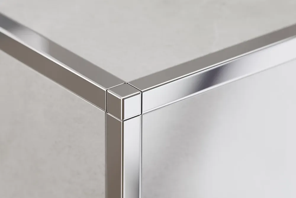 Ilcom Profilé Carrelage<Finition angulaire PQ en acier inoxydable pour profils Argent poli - 12 mm x 12 mm