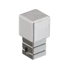 Ilcom Profilé Carrelage<Finition angulaire PQ en acier inoxydable pour profils ArgentSatiné - 10 mm x 10 mm