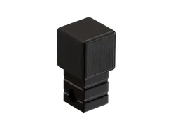 Ilcom Profilé Carrelage<Finition angulaire rectifiée PQS en acier inoxydable pour profils Noir satiné - 12 mm x 12 mm