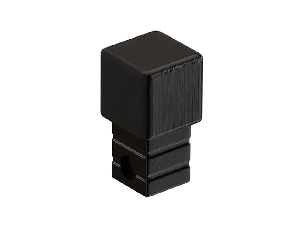 Ilcom Profilé Carrelage<Finition angulaire rectifiée PQS en acier inoxydable pour profils Noir satiné - 12 mm x 12 mm