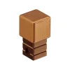 Ilcom Profilé Carrelage<Finition angulaire rectifiée PQS en acier inoxydable pour profils Cuivre satiné - 10 mm x 10 mm