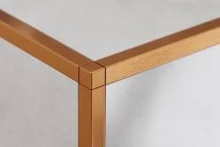 Ilcom Profilé Carrelage<Finition angulaire rectifiée PQS en acier inoxydable pour profils Cuivre satiné - 10 mm x 10 mm
